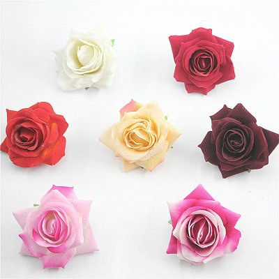 Simulation Craft Medium Flannel Rose Perianth Flower Silk Flower Corsage Shooting Props Arch Floral Decorations Wedding Decoration