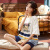 Short Sleeve Pajamas Women's Summer Loungewear Suit Casual Korean Style round Neck Cartoon Love Bear Pajamas Suit Foreign Trade SM