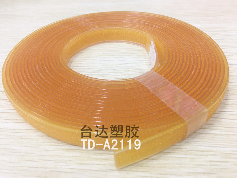 delta plastic self-developed new high-grade pvc upper material， pvc outer patch gree vamp strip