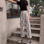20 Summer New Korean Style All-Matching Printed Student High Waist Slimming Cropped Wide-Legged Casual Style Trousers for Women
