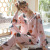2021 New Pajamas Women's Long-Sleeved Trousers Cotton Silk Suit Cute Pullover V-neck Home Wear Factory Direct Supply