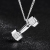 Dumbbell Good Luck Pendant Necklace Korean Style Trendy Jewelry