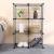 Iron Net Storage Rack Combination Storage Cabinet Living Room Bookshelf Bookcase Storage Organization Rack Iron Net Wardrobe Factory Direct Sales