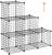 Iron Net Storage Rack Combination Storage Cabinet Living Room Bookshelf Bookcase Storage Organization Rack Iron Net Wardrobe Factory Direct Sales