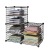 Creative Iron Net Storage Rack Combination Storage Bookshelf Iron Multi-Functional Storage Rack Bedroom Folding Storage Cabinet Simple