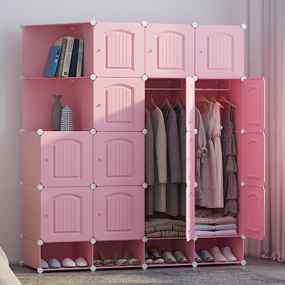 Simple Wardrobe Modern Simple Wardrobe Plastic Storage Cabinet Assembly Multifunctional Furniture Custom Wardrobe Factory Direct Sales