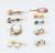 Japan and South Korea New Hair Accessories Galaxy Barrettes Planet Drip Barrettes Alloy XINGX Heart Shape Rhinestone Side Clip Headdress