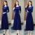 Cross-Border Spring and Autumn Korean Style New Gold Velvet plus Size Dress Women's Long Sleeve Long Ladies' Evening Dress Overknee Dress