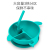 Dolphin Bowl Children's Silicone Watchband Buckle Straw Can Drink Soup Divided Tableware Large Suction Silicone Baby Sucker Bowl