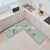 New digital printing crystal velvet kitchen two-piece floor mat non-slip combination floor mat