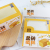 New Gold Brick Cake Window Drawer Food Packaging Baking Western Point Cake Box Towel Roll G