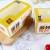 New Gold Brick Cake Window Drawer Food Packaging Baking Western Point Cake Box Towel Roll G