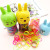 New Style Hair Band Cute Rabbit Barrel Disposable Rubber Band Children Adult Headdress Strong Pull Mixed Color Hair Accessories Rubber Band