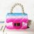 Small Bag Women's Foreign Trade New Colored String Spray Gradient PVC Pearl Mini Handbag Chain Shoulder Crossbody Bag