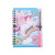 Wearing Flower Unicorn Coil Notebook Notepad Notebook Students' Office Stationery Coil Notebook in Stock Wholesale