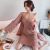 Beautiful Goddess Slip Nightdress Ice Silk Ribbon Chest Pad Sexy Imitated Silk Pajamas Summer Robe Home Wear