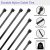 Black Cable Tie Heavy Duty 12 Inches about 30cm 50 Lbs Tensile Strength Multipurpose Plastic Cable Tie UV Resistant