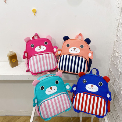 Foreign Trade New Children's Backpack Cartoon Cute Kindergarten Backpack Korean Style Baby Travel Accessory Bag