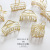 INS Minimalist Style Metal Barrettes Large Grip European and American Retro Bath Hair Claws Hair Accessories Head Clip