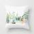 Foreign Trade Hot Cartoon Style Tropical Leaves Succulent Polyester Throw Pillow Cushion Cover Factory Direct Sales