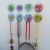 New Generation Hook 6.5cm Gluedots Pattern Coat Hook behind the Door Large Clothes Hook Washable Non-Marking Hook Stall