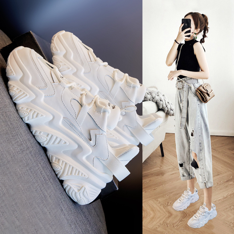 爆款老爹鞋子女ins潮2021年春季新款超火小白网红百搭运动休闲鞋