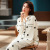 Polka Dot Pajamas Women's Long Sleeve Spring and Autumn Korean Style Women's Loose plus Size Autumn and Winter Homewear Summer Two-Piece Suit