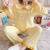 Spring and Autumn Women's Long-Sleeved Pajamas Doll Collar Sweet Princess Style Suit Milk Silk Cartoon Cute Loungewear