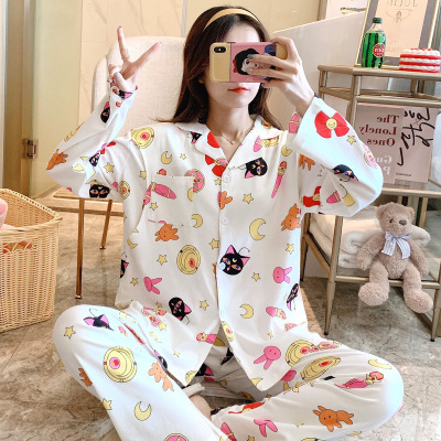 Spring New Confinement Clothing Breastfeeding Clothing Cotton Cardigan Long Sleeve Pants Two-Piece Set Maternity Homewear