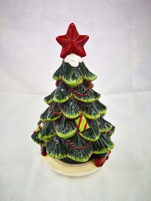 LED Christmas Tree Lamp Ceramic Ornaments