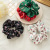 Christmas Satin Ornament Autumn and Winter Japanese and Korean Sweet Large Intestine Ring Big Flower French Cross-Border Hair Band