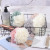 Korean Style Simple Plain Color Matching Foaming Net Ball Bath Gadget Foaming Net Mesh Sponge Bath Ball with Lanyard