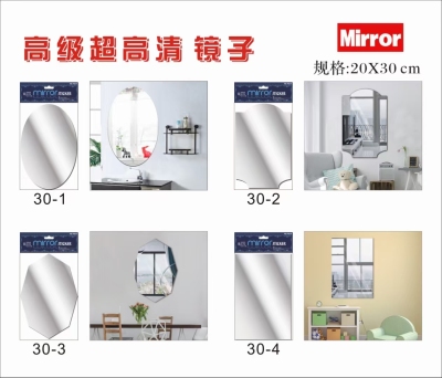 Wall Hanging Mirror Self-Adhesive Punch-Free Bathroom Wall Hanging Toilet Wall Hanging Bathroom Mirror Bathroom Mirror