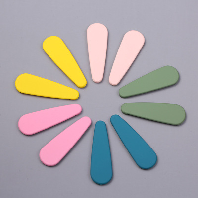 Simple Korean Style BB Clip Patch Barrettes Patch DIY Hairpin Ornament Solid Color Bar Shaped Hair Clip Accessories Wholesale