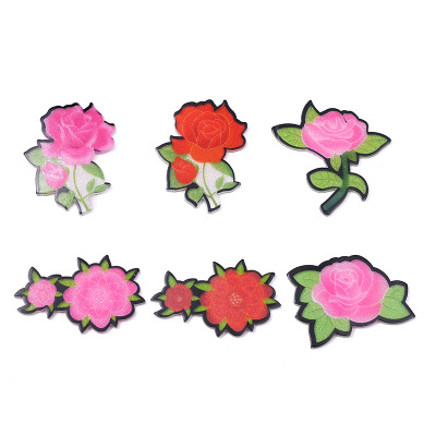 Manufacturers Supply Acrylic Flower Creative Roses Patch Refridgerator Magnets DIY Ornament Accessory Patch