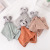 Cross-Border Wholesale Household Bamboo Fiber Hand Towel Hanging Cute Coral Fleece Cartoon Little Mouse Kitchen Hand Towel