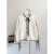 Chanel-Style Coat Court Stand Collar Long Sleeve with Ribbon Double-Sided Shirt Ruffled Top 21 Early Spring New
