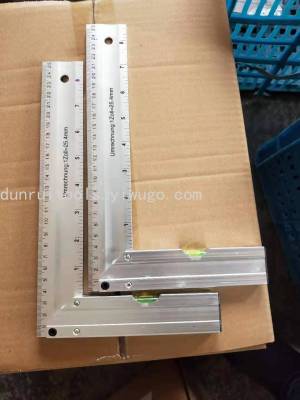 Aluminum Alloy Blister L-Square Goniometer Horizontal Ruler