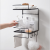 Wall-Mounted Kitchen Storage Rack Bathroom Iron Wall-Mounted No Drilling Adhesive Storage Rack