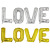 32-Inch Imitation Beauty Thin Body Love Letter Aluminum Film Balloon Gold Silver Champagne Gold Aluminum Foil Balloon Wedding Celebration Decoration Supplies