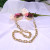 Electroplating Acrylic Chain Middle Opening Necklace Earrings Ornament Accessories Gold Series Chain String Accessories