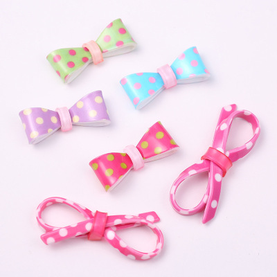 Multi-Specification Bow Barrettes Children's Fresh Hair Accessories Semi-Finished Cartoon Barrettes DIY Ornament Accessories Can Be Customized