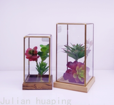 Glass Flower House, Simulated Pergola, Iron Lantern Vase, Glass Jewelry Box, Glass Vase