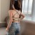 Seamless One-Piece Beautiful Back Wrapped Chest Double Cross Strap Anti-Exposure Girl Tube Top Wireless Sexy Small Sized Bra Underwear