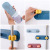 Colorful Double-Headed Mop Rack Non-Marking Mop Clip Broom Holder Hook Seamless Punch-Free Double Card Mop Clip