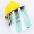 PVC Anti-Impact Mask Anti-Splash Head-Mounted Face Screen Anti-Chemical Acid and Alkali with Safety Helmet Support Mask