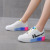 Air Force One Women's Shoes Video Game Pixel 2021spring New Thick Bottom Student Leather All-Match Sports Shoes Women