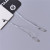 Gold and Silver Silk Tag Line Disposable Hang Drop & Hangtag Pin Clothing Tag Rope Hand-Worn Rope Trademark Tag String