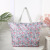 Multifunctional Waterproof Shoulder Bag Large Capacity Travel Printed Bag PVC Checked Cloth Women's Handbag with Zipper