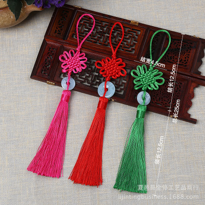 Factory Wholesale Small Chinese Knot Hand-Woven Jade Pieces Chinese Knot Chinese Characteristic Gift